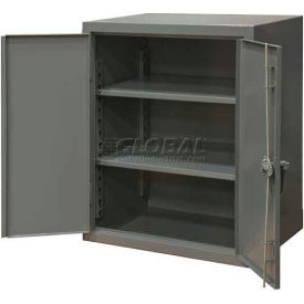 Heavy Duty Counter Top Height Storage Cabinet, 12 Gauge, 36"W x 20"D x 42"H, Gray