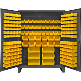 Durham Bin Cabinet - 12 Gauge With 198 Hook-On Bins, 60"W x 24"D x 78"H