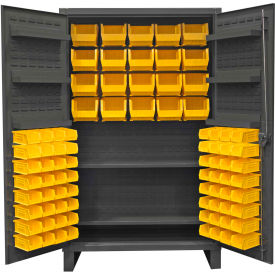 Bin Cabinet with 84 Hook-On Bins & Shelves, 48"W x 24"D x 78"H