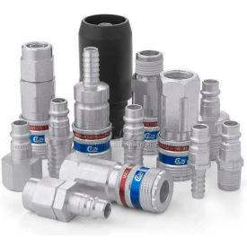 Euro High Flow Interchange Safety Coupling 1/4" Body Size 1/2" Hose Barb