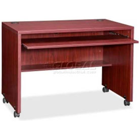Computer Workstation - 41-3/8"W x 23-5/8"D x 29-1/2"H - Mahogany - Essentials Series