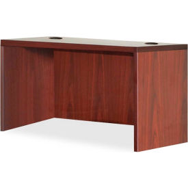 Rectangular Desk Shell - 48"W x 30"D x 29-1/2" - Mahogany - Essentials Series