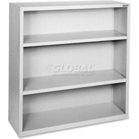 3-Shelf Bookcase, 13"W x 34-1/2"D x 42"H, Light Gray