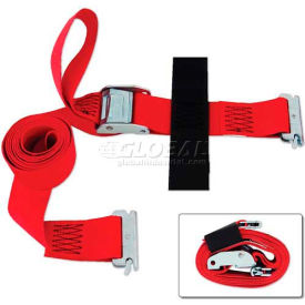 E-Strap 2"X8' Cam Red With Hook & Loop Storage Fastener