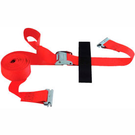 E-Strap 2"X16' Cam Red With Hook & Loop Storage Fastener