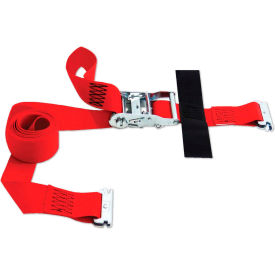 E-Strap 2"X8' Ratchet Red With Hook & Loop Storage Fastener