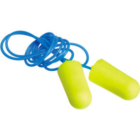 Metal Detectable Earplugs, Corded, Poly Bag, 200-Pair