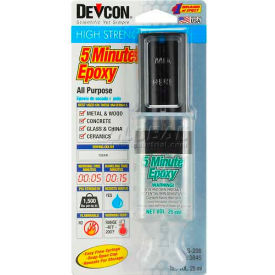 5 Minute Fast Drying Epoxy (S-208), 25ml Syringe