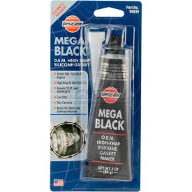 Mega Black Silicone O.E.M., 3 Oz. Tube