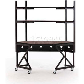 Performance Corner LAN Station, African Mahogany