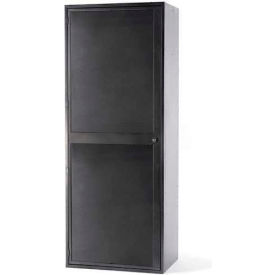 Linen Locker with 1 Bar & Turn Knob Lock, 32-5/8"W x 21-1/4"D x 84-5/8"H, Silver