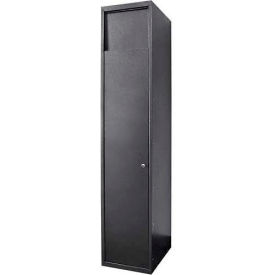 1-Tier 2 Door Standard Laundry Locker, 16-1/4"Wx21-7/16"Dx80-13/16"H, Gray
