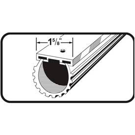 Universal Aluminum & Rubber Garage Door Bottom, Black, 18'
