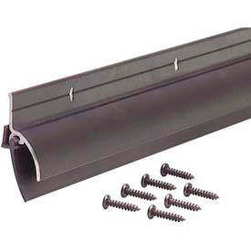 Door Sweep with Drip Cap & Vinyl Insert, Bronze, 36"
