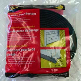 Rubber Garage Door Bottom, Black, 16'