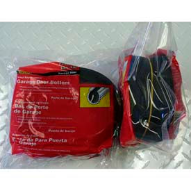 Replacement Vinyl for Universal Garage Door Bottom, Black, 18' Long for Double Garage Door