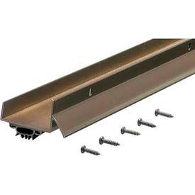 U-Shaped Door Shoe with Drip Cap & Vinyl Insert, Bronze, 48"