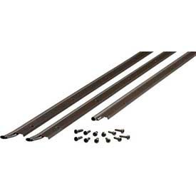 Universal Door Jamb Weatherstrip 3 Piece Kit, Bronze, includes hardware for install