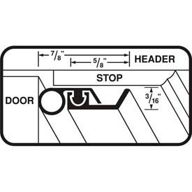 Universal Door Jamb Weatherstrip 3 Piece Kit, Brite Gold, includes hardware for install