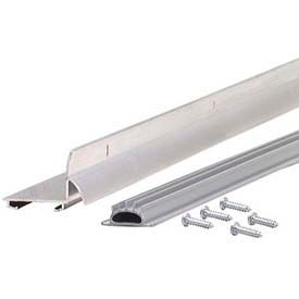 L-Shaped Door Bottom With Drip Cap, Silver, 36"