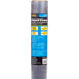 Plastic Sheeting Vinyl Clear Film, Clear, 48" x 25'