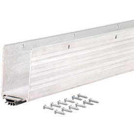 Extended Door Shoe W/Vinyl Insert, Silver, 36"