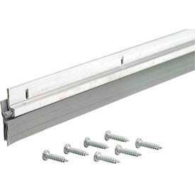 Door Sweep Aluminum W/ Triple Fin Vinyl Seal, Silver, 36"