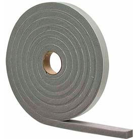 High Density Foam Tape (Closed Cell), Gray, 3/8" x 1/2" x 10'