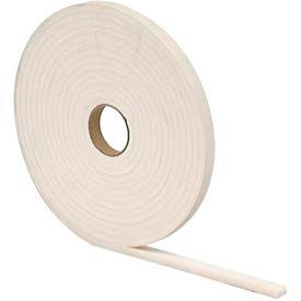 High Density Foam Tape (Closed Cell), White, 3/16" x 3/8" x 17'