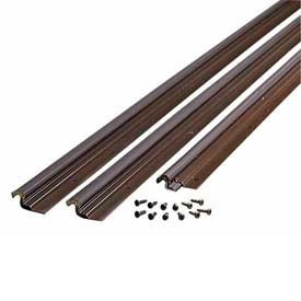 Compression Weatherstrip W/Aluminum Stop Door Jamb Kit, Bronze