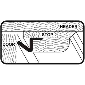 Compression Weatherstrip W/Aluminum Stop Door Jamb Kit, White
