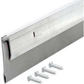 Deluxe Aluminum & Vinyl Door Sweep, Silver, 48"