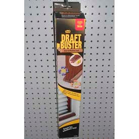 Draft Buster Door & Window Seal, Brown, 3-11/32"W x 17-45/64"L