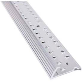 Carpet Gripper Fluted, 72"L, Silver, Screw Nails