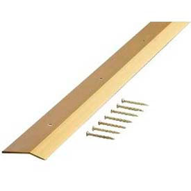 Carpet Trip, Extra Wide, 72"L, Satin Brass, Screw Nails