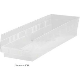 Plastic Nesting Storage Shelf Bin 8-3/8"W x 17-7/8"L x 8"H Clear