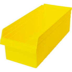Plastic Nesting Storage Shelf Bin 11-1/8"W x 23-5/8"L x 8"H Yellow
