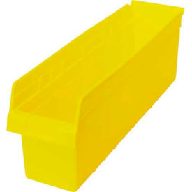 Plastic Nesting Storage Shelf Bin 6-5/8"W x 23-5/8"L x 8"H Yellow