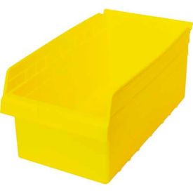 Plastic Nesting Storage Shelf Bin 11-1/8"W x 17-7/8"L x 8"H Yellow