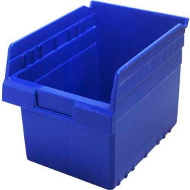 Plastic Nesting Storage Shelf Bin 8-3/8"W x 11-5/8"L x 8"H Blue