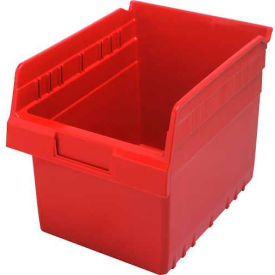 Plastic Nesting Storage Shelf Bin 8-3/8"W x 11-5/8"L x 8"H Red