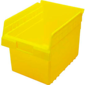 Plastic Nesting Storage Shelf Bin 8-3/8"W x 11-5/8"L x 8"H Yellow