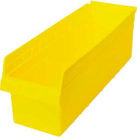 Plastic Nesting Storage Shelf Bin 8-3/8"W x 23-5/8"L x 8"H Yellow