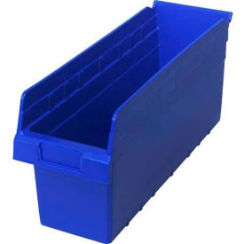 Plastic Nesting Storage Shelf Bin 6-5/8"W x 17-7/8"L x 8"H Blue