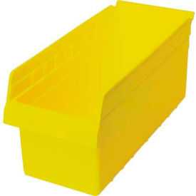 Plastic Nesting Storage Shelf Bin 8-3/8"W x 17-7/8"L x 8"H Yellow