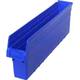 Plastic Nesting Storage Shelf Bin 4-3/8"W x 23-5/8"L x 8"H Blue