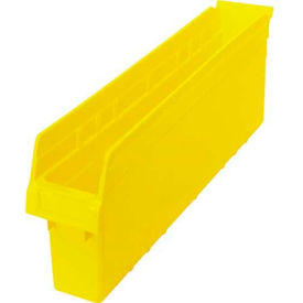 Plastic Nesting Storage Shelf Bin 4-3/8"W x 23-5/8"L x 8"H Yellow