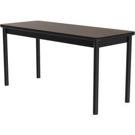 Science Lab Table - Laminate Top - 24"W x 60"L x 36"H - Walnut