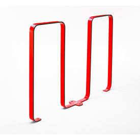 Linguini 5 Bike Capacity Steel Bike Rack, Red