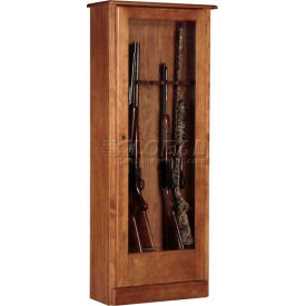 Wood Gun Storage Cabinet, 10 Long Guns